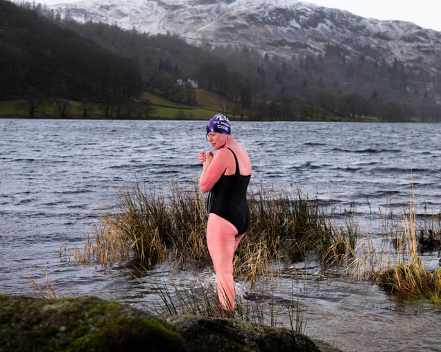 Susan Cartwright-Smith preparing to re-enter Grasmere in January.