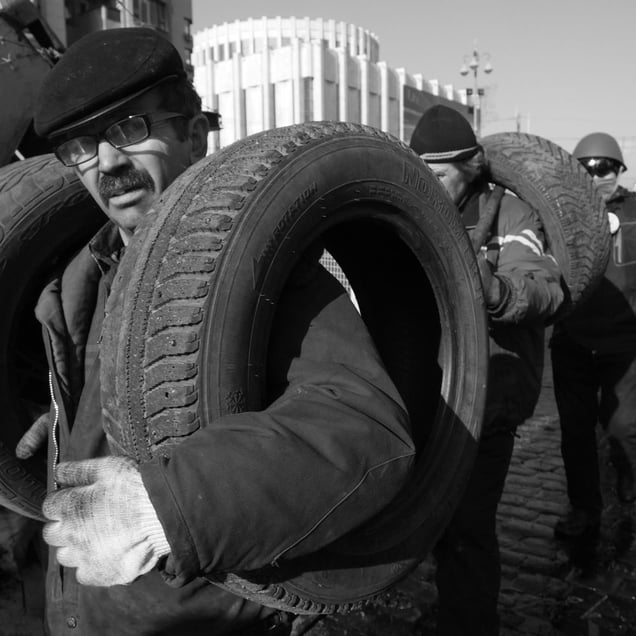 Ukraine Revolution, Kiev, February 2014 © Alfred Yaghobzadeh