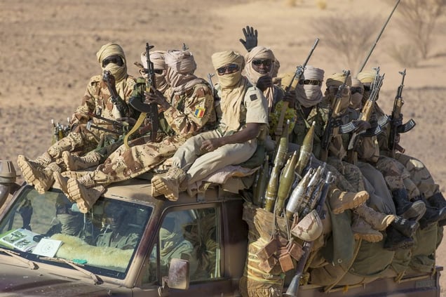 Avec Armee Tchadienne au Mali © Patrick Robert