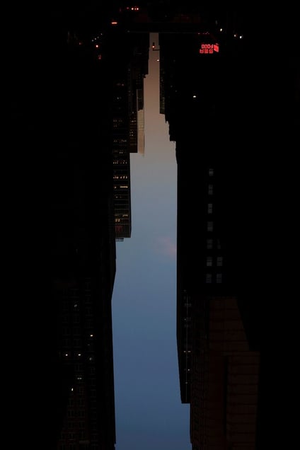 BUILDINGS MADE OF SKY III (detail), 2009 © Peter Wegner