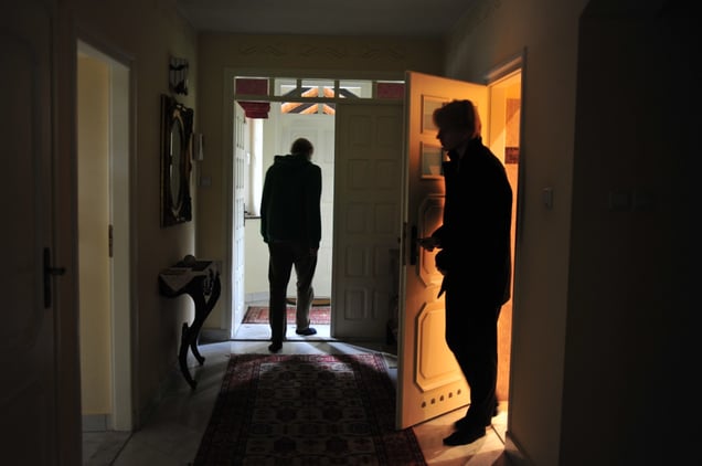 Door open.