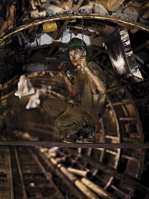 J.W., 2008, from the series, The Sandhog Project, © Gina LeVay