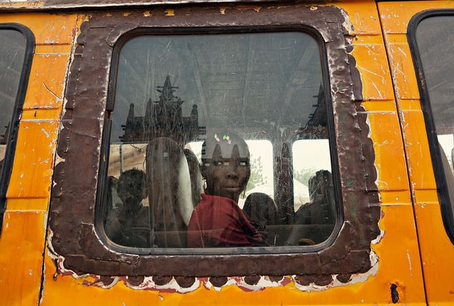 Djenné, Mali: A girl arriving at the famous Thursday market.  © Matjaz Krivic