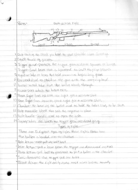 Sharrod's drawing of a gun. From the series "I slowly watched him disappear" © Jason Hanasik