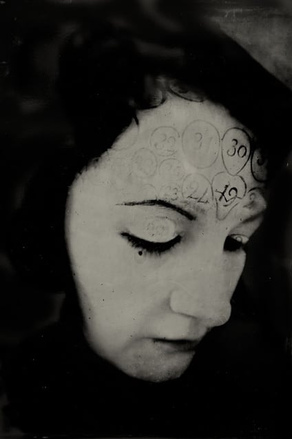 Turning Around of the Instincts. 10"x14" Tintype. From the series "Soma" © Michelle Rogers Pritzl