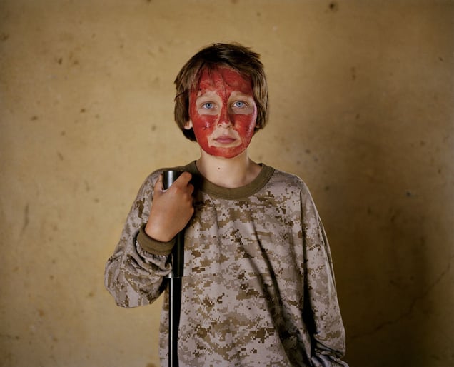 bloodied hunter # V, south africa-from the series 'hunters'-David Chancellor