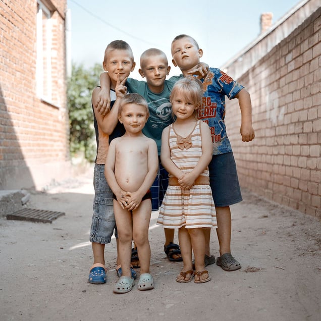 Children, Krakės, Kėdainiai district.