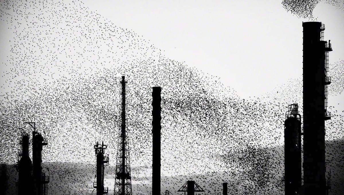 From the series "Refinery Flocks" © Massimo Cristaldi