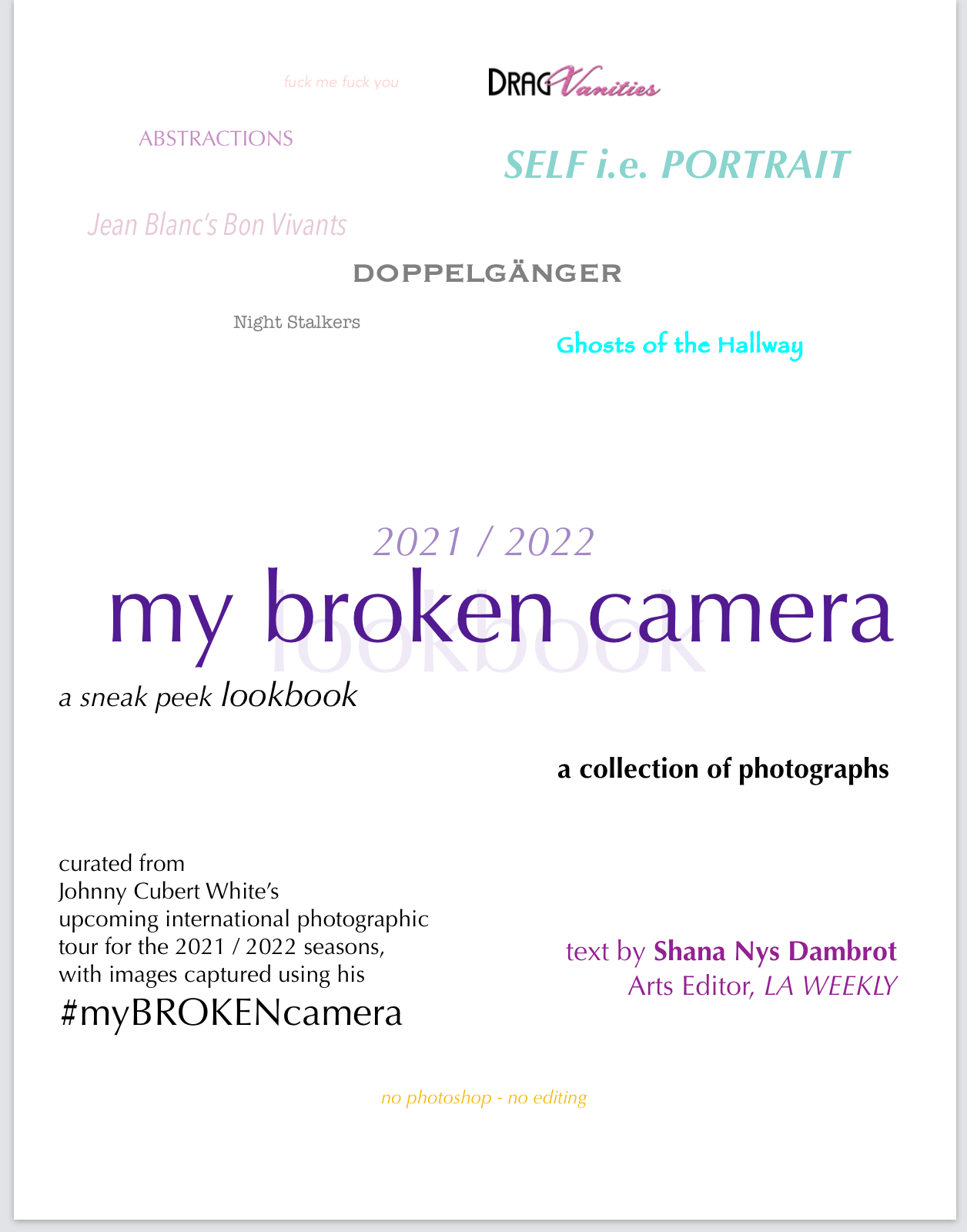 My Broken Camera 2021/22 LOOKBOOK