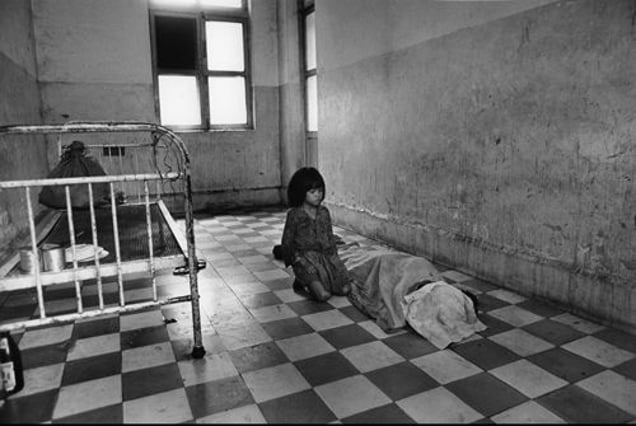 Cambodia. Hospital in Phnom-Penh. 1975. From the book "War Photographer: Between Shadow and Light" © Christine Spengler