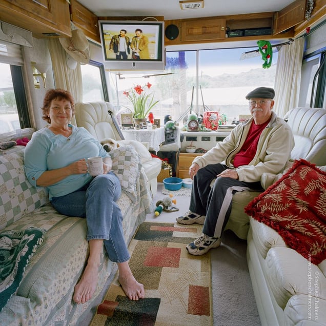 Thomas Haskin (64) + Nancy Haskin (64), from the series, Transience © Stephen Chalmers