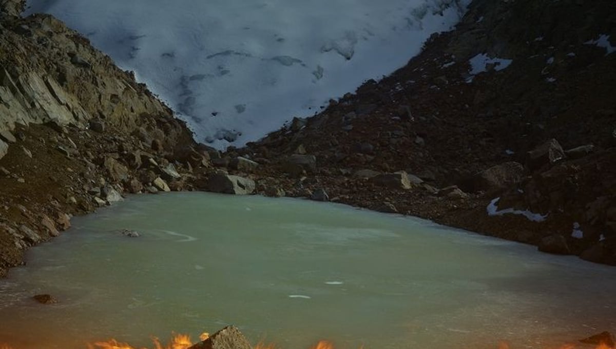 When I Am Laid In Earth: Mapping with a pyrograph, the melting away of the Lewis Glacier on Mt.Kenya. 2004
