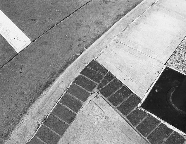 'In situ,' north corner photograph (gelatin silver print), 16" x 20", 1982