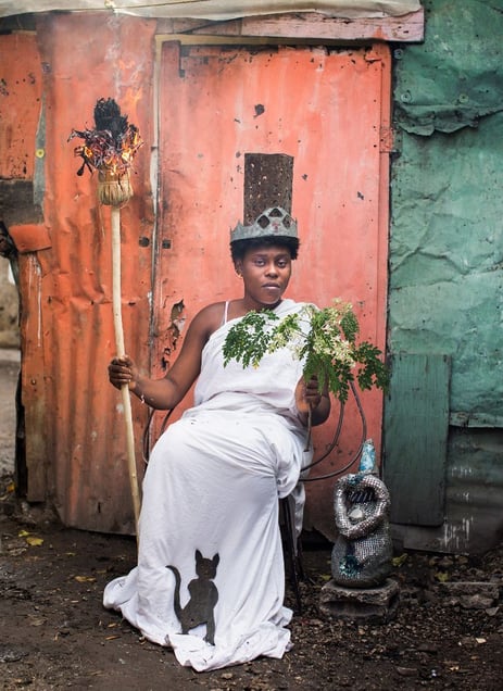 Ghetto Tarot - Queen of wands