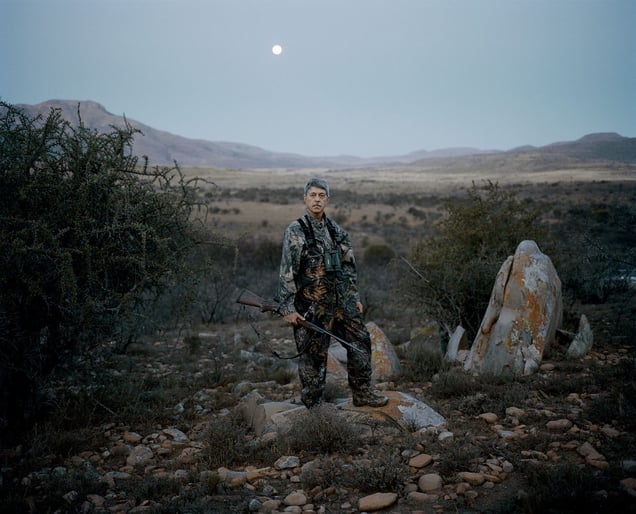 untitled hunter # I at dusk, eastern cape, south africa-from the series 'hunters'-David Chancellor