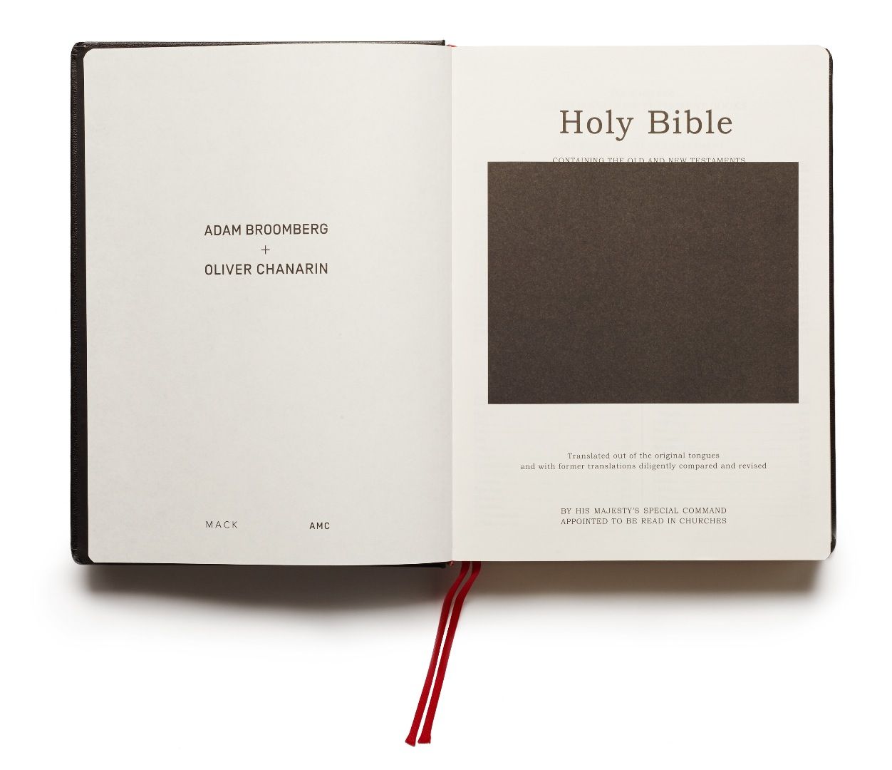 未開封 Holy Bible by アダムブルームバーグ オリバーチャナリン Holy Bible - Photobook by Adam Broomberg & Oliver Chanarin