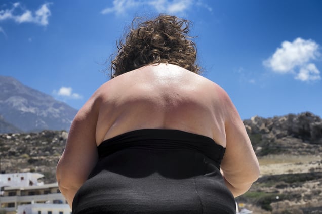 The sea beyond the shoulder