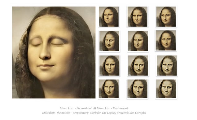 Photo shoot -- Mona Lisa, the last photograph
Photographing AI
A Real photograph. A moment captured in time, Single Unique print from original negative