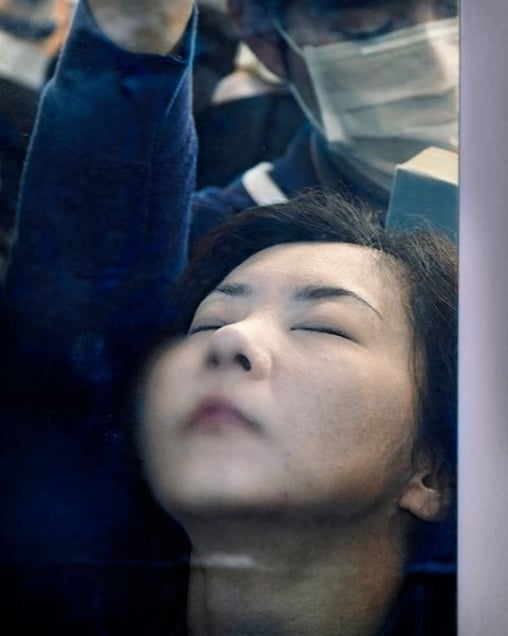 From the book and series, "Tokyo Compression" © Michael Wolf