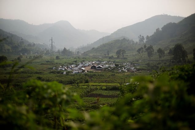 One mile south of Minova is Mubimbi, a small camp for those displaced by the conflict that has plagued Congo for nearly two decades. Eleven of the rape survivors who testified at the rape trial in Minova were living in this camp in November 2012 when they were attacked by FARDC soldiers who were moving from the army’s encampment in Minova to another town farther south. © Diana Zeyneb Alhindawi