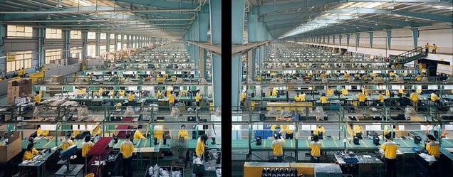Manufacturing #10AB, Cankun Factory, Xiamen City, 2005 © Edward Burtynsky