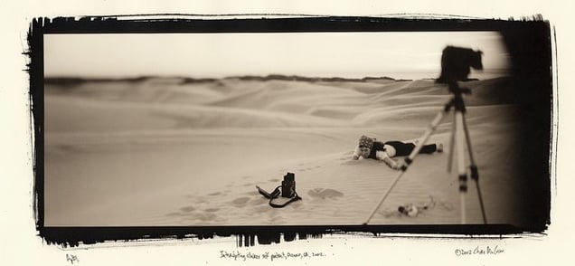 Interrupting Claire’s self portrait, Oceano, CA 2002. © Chris McCaw