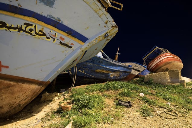 On Sept 1st, 2007 a Boat capsizes 15 miles off the island of Currents, in Pachino (Syracuse), 1 dead and 3 missing © Massimo Cristaldi