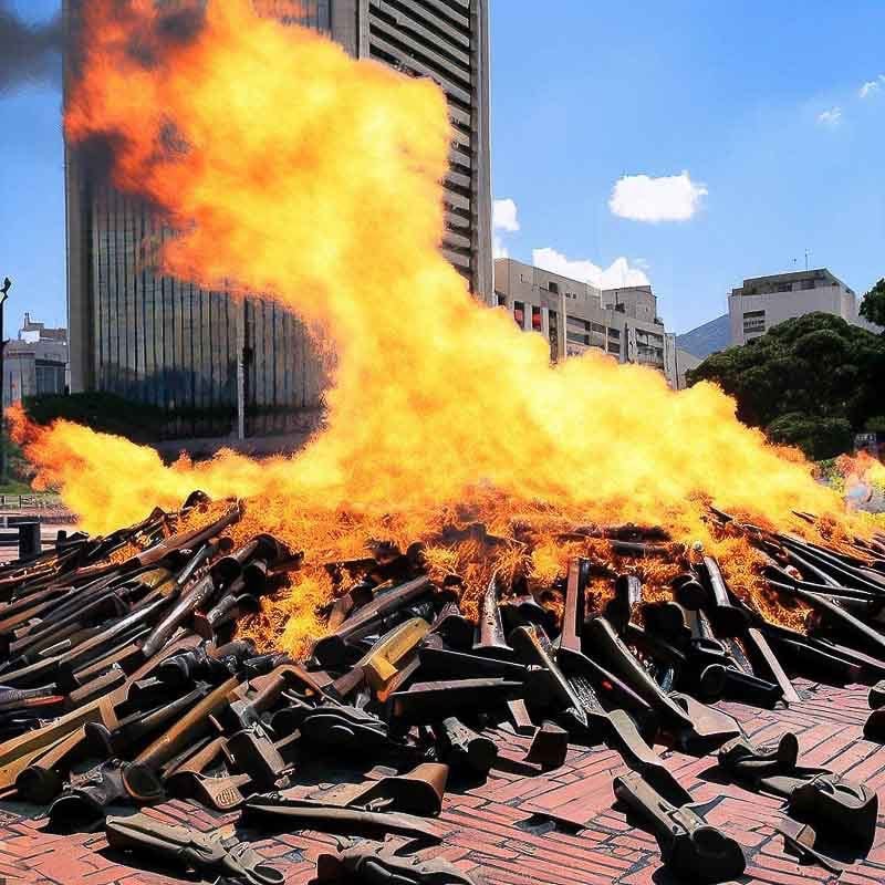 The burning of Arms
