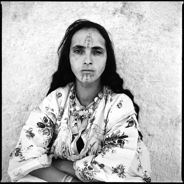 Portrait of an Algerian Woman, taken by order of the French Army towards the end of the Algerian War of Independence, 1960 © Marc Garanger