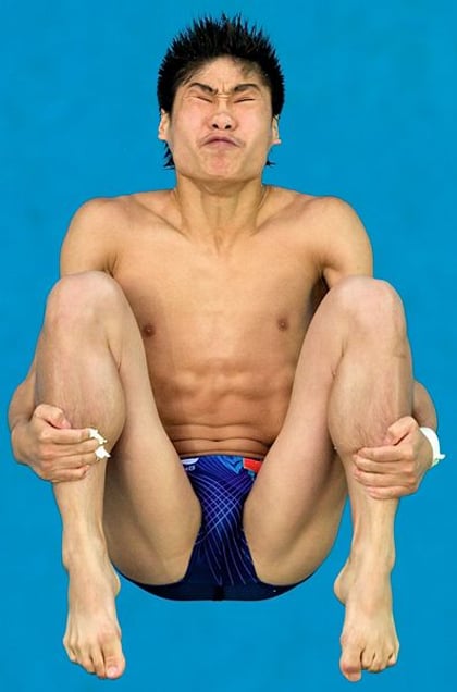 1st prize Sports Action Stories. © Vincent Laforet, USA, for Newsweek. Divers, Beijing Olympic Games, 23 August