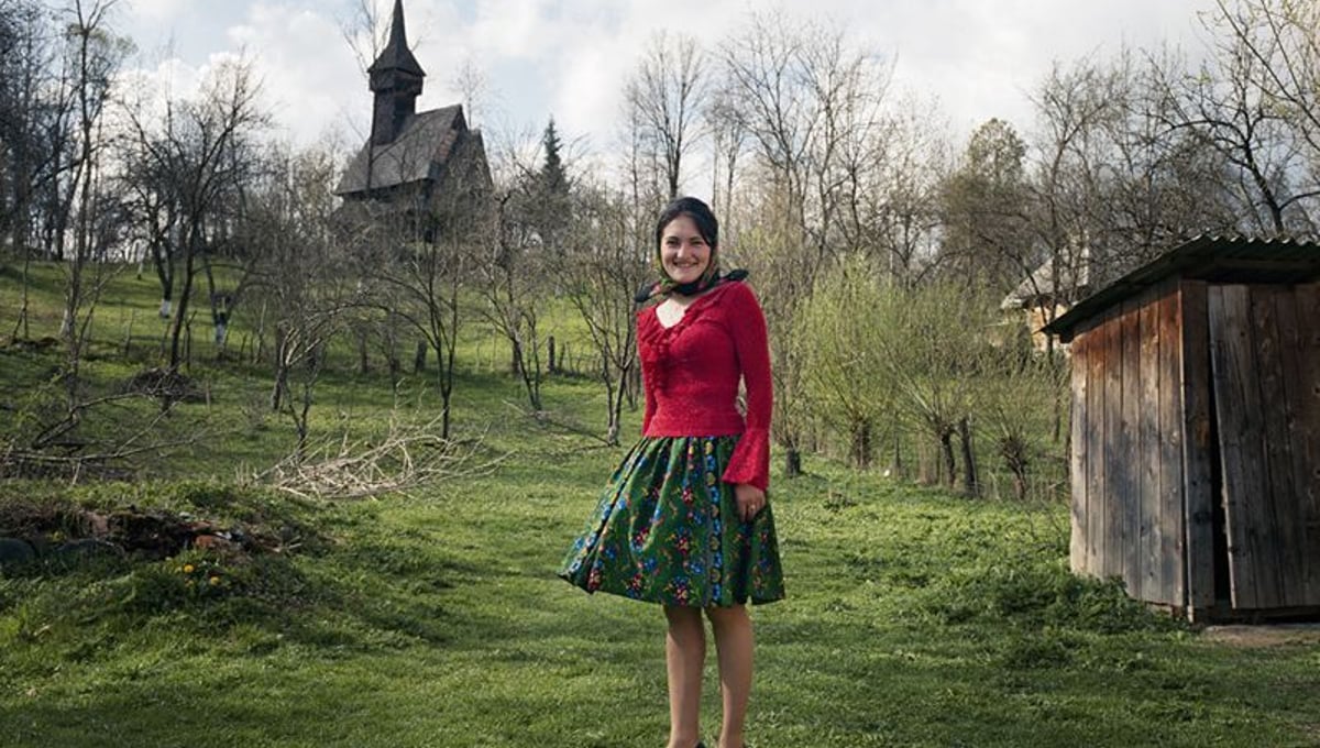 Maria, Sirbi, 2003. The nearest high school to this village is an hour by bus. Two years ago, a majority of children stopped their education at the eighth grade. Now, a majority spends the school week with relatives in Sighet working toward a diploma. © Kathleen Laraia McLaughlin.