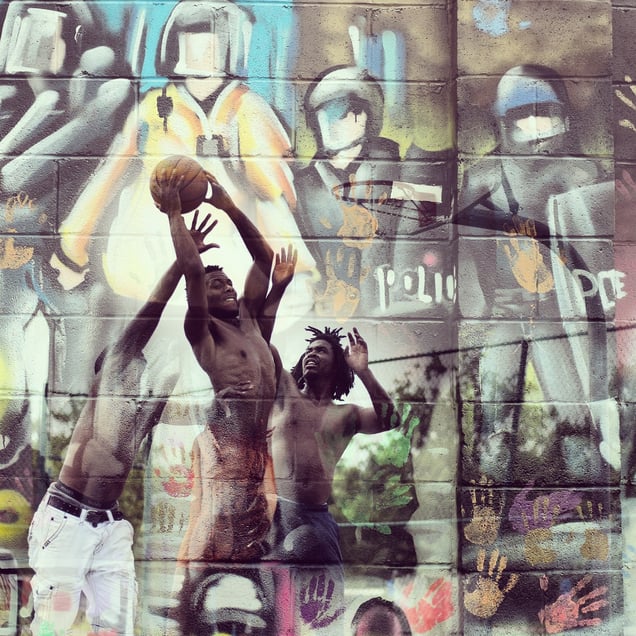 From the commissioned EchoSight project about Ferguson and Baltimore, photographs by Michael B Thomas and Glenford Nunez.