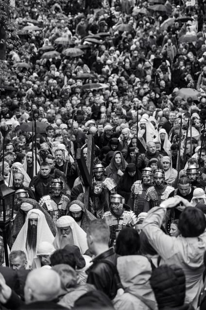 Holy Week procession in Kalwaria Zebrzydowska.