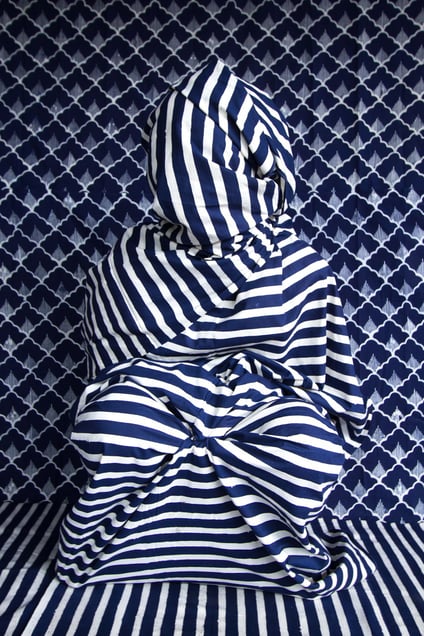 Batik Blue and White, from the series People of Pattern by Alia Ali