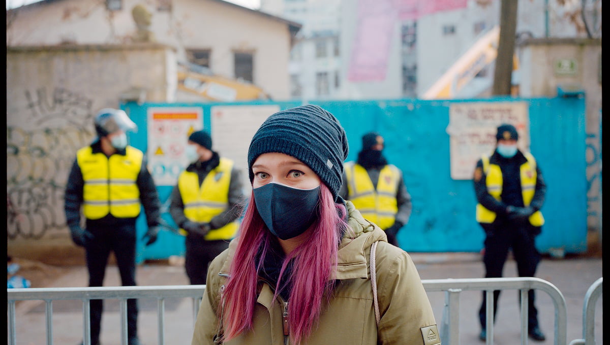 Protestor against the demolition of ROG 1 (2021)