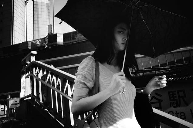 A Girl with her parasol