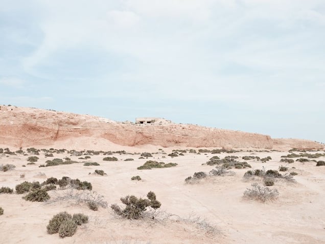 Pillbox overlooking Wadi Zig Zaou, Mareth Line, Tunisia | From the book "Topography is Fate: North African Battlefields of World War II" | © Matthew Arnold Photography