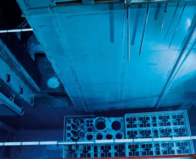 Nuclear Power Plant, Brunsbuttel, fuel cooling pond © Michael Danner