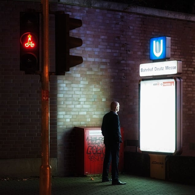 man vs. light