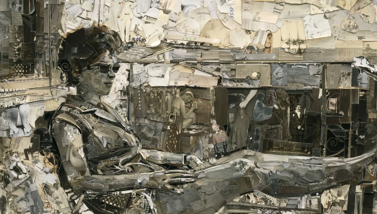 Sunbathing, from the series "Album" © Vik Muniz, courtesy of Sikkema Jenkins & Co