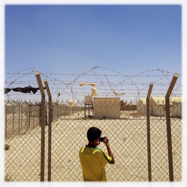 iPhone photography assignment with teenagers in Za'atari, Jordan