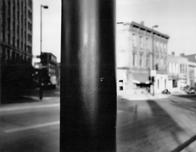 'In situ,' east corner photograph (gelatin silver print), 16" x 20", 1982