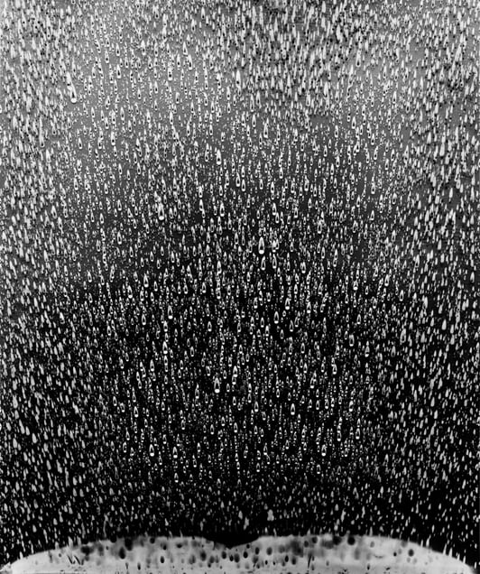 Rain Study (Kona) #29. Unique gelatin silver photogram of rain. 24x20 inches, 2013
