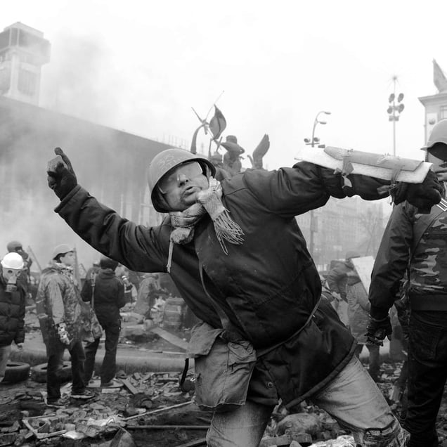 Ukraine Revolution, Kiev, February 2014 © Alfred Yaghobzadeh