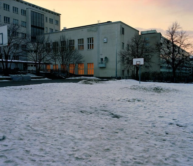 School yard, Helsinki