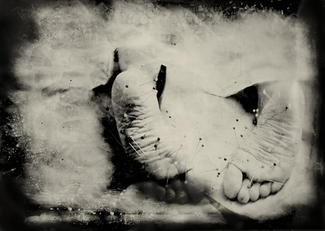 Proof of the Strength of Experience. 14"x10" Tintype. From the series "Soma" © Michelle Rogers Pritzl