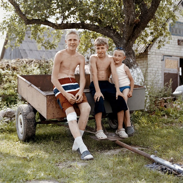 Children, Naujieji Lažai, Kėdainiai district.
