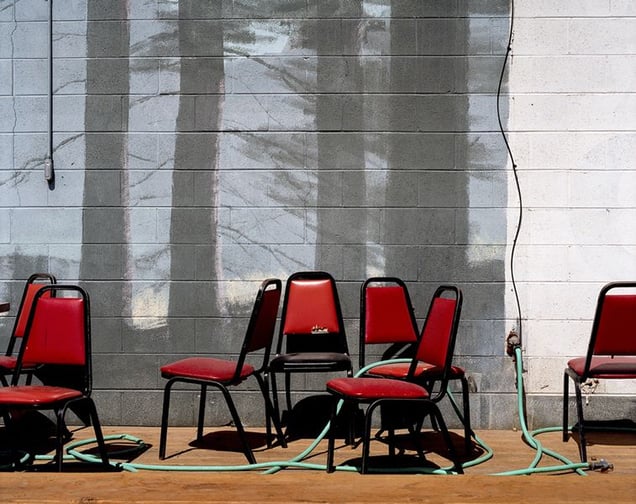 Red Chairs, Bliss Idaho © Alexis Pike
