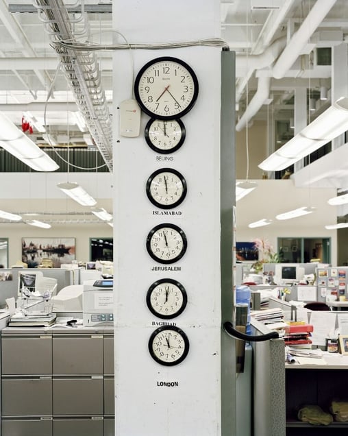 Midnight, Foreign Bureaus Gone Dark, 7:24pm, 2011. From the series "Deadline" © Will Steacy. Recipient of the Prix découverte