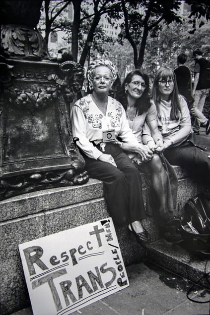 Sylvia Rivera with Christina Hayworth and Julia Murray